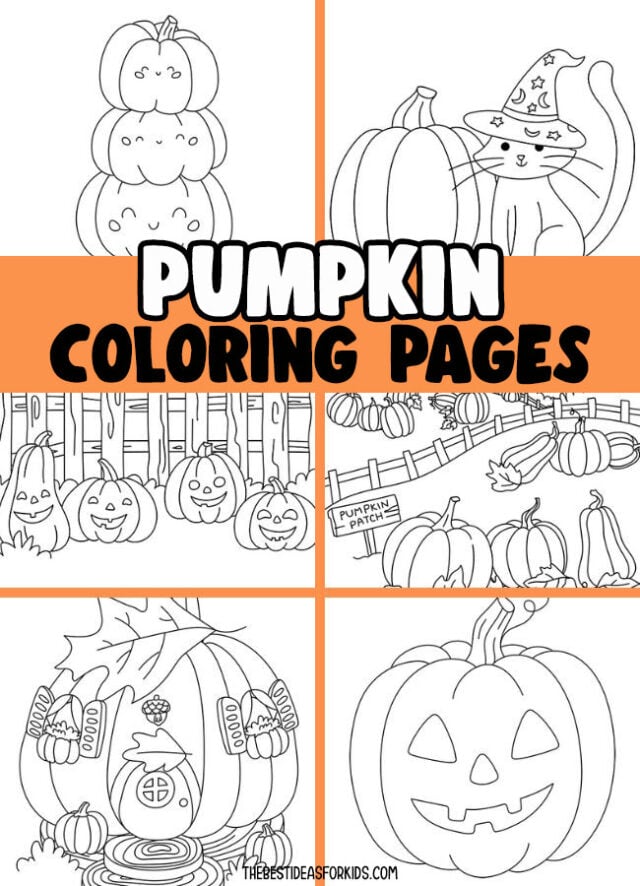 Pumpkin coloring pages free printables