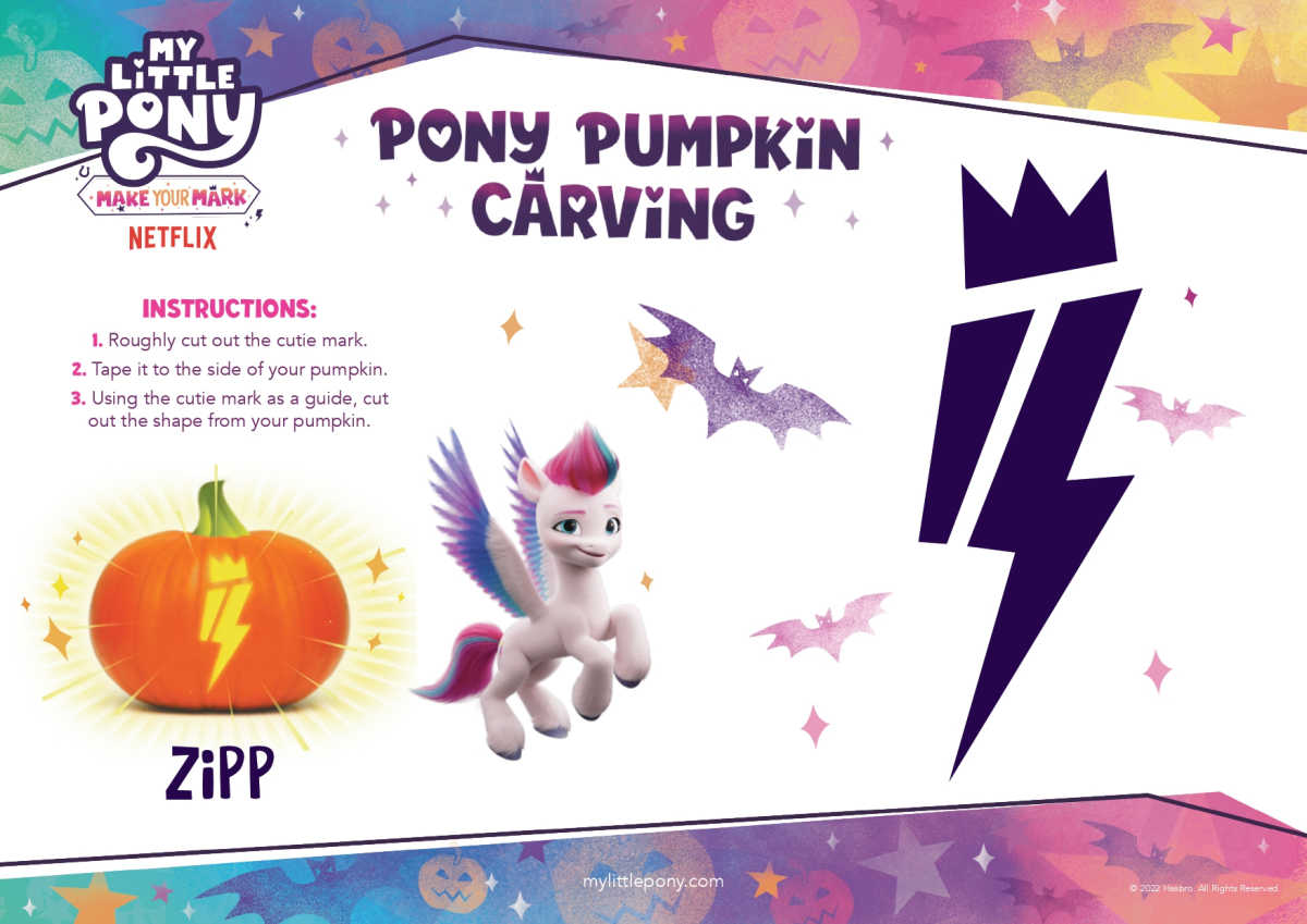 Free printable mlp zipp pumpkin stencil