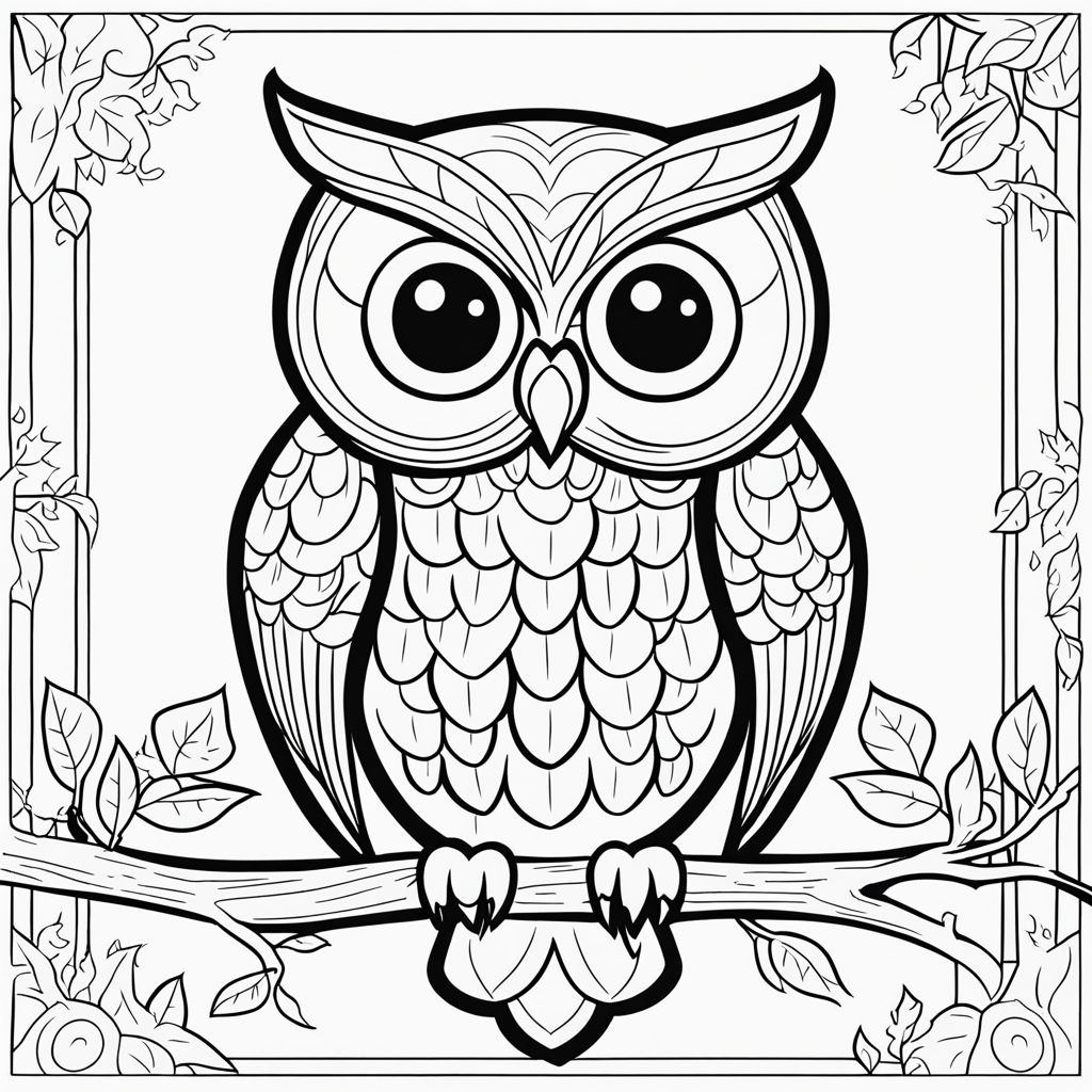 A seamless owl pattern watercolor