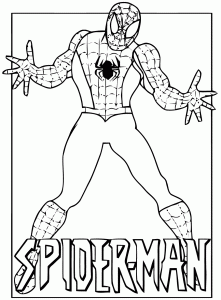 Spiderman coloring pages for kids