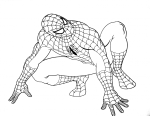 Spiderman coloring pages for kids