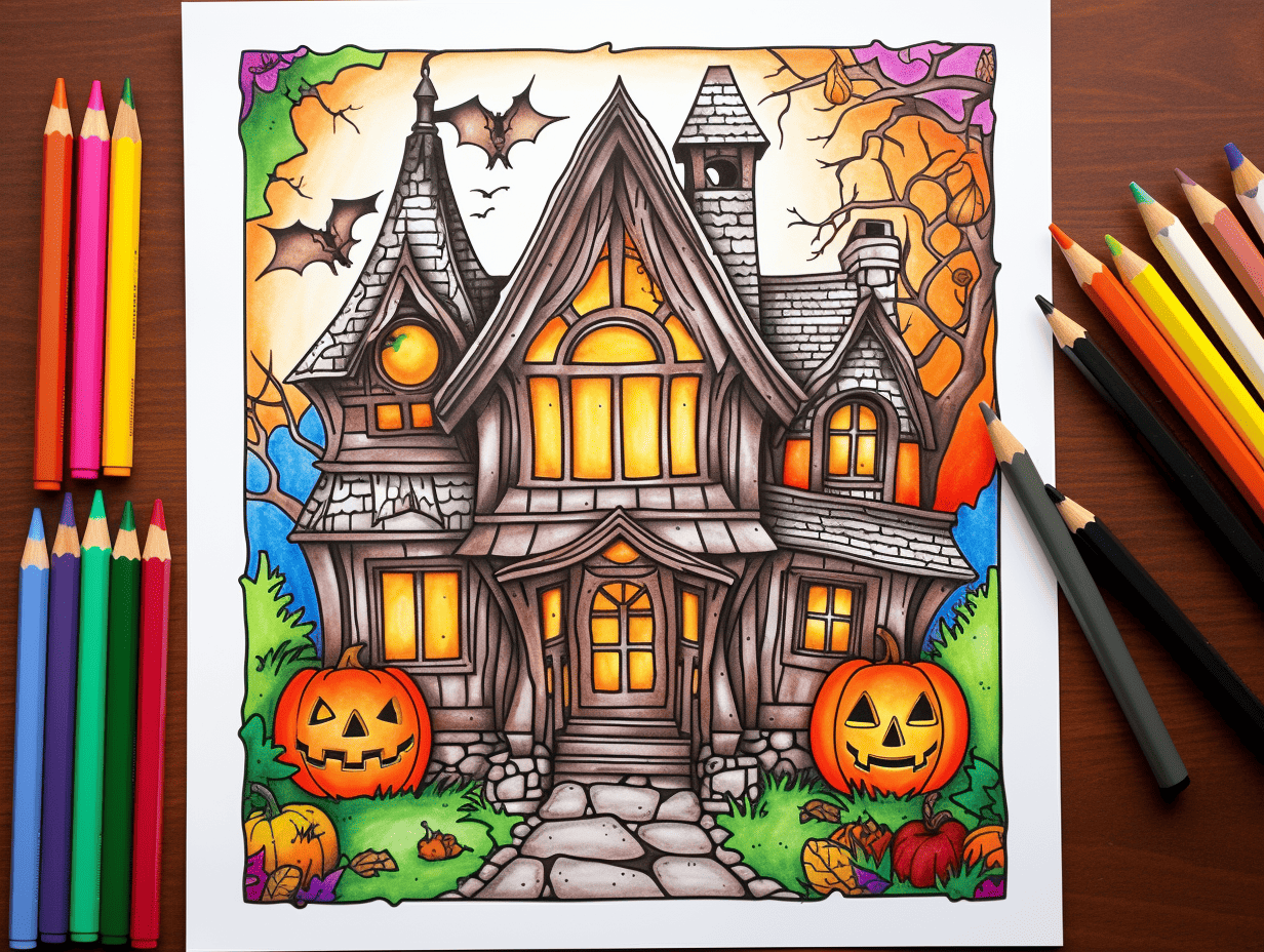 Halloween coloring pages free printable sheets