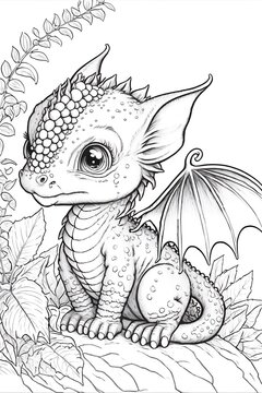 Dragon coloring pages images â browse photos vectors and video