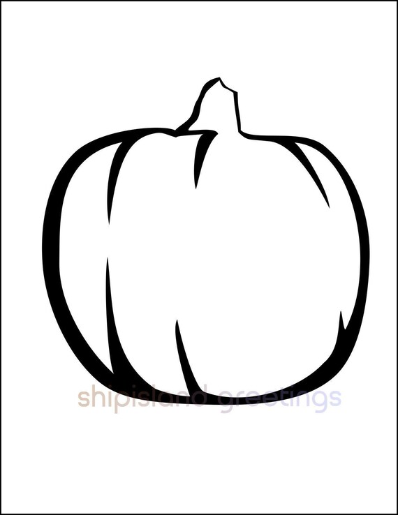 Inch printable pumpkin