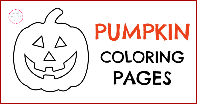 Cute happy pumpkin coloring pages