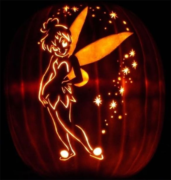 Printable tinkerbell pumpkin s designs