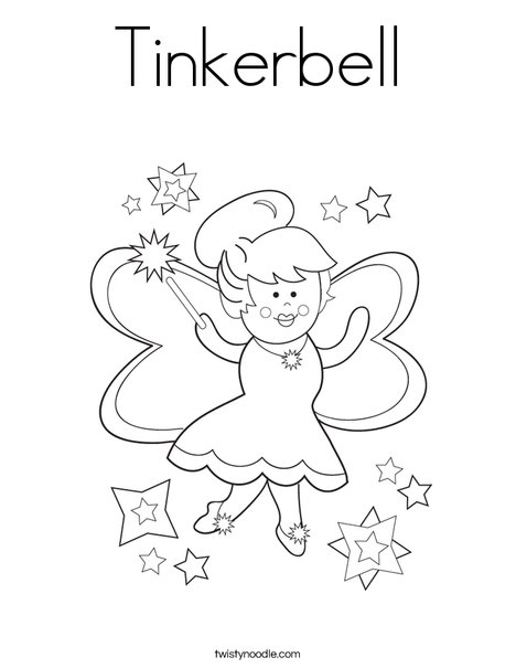 Tinkerbell coloring page