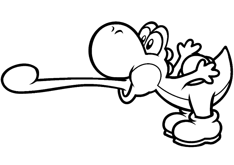 Yoshi coloring pages printable for free download