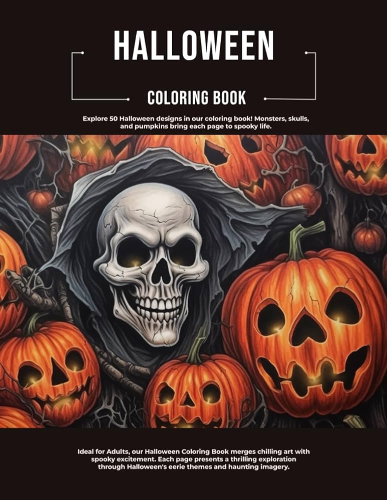 Halloween coloring book a spooktacular journey