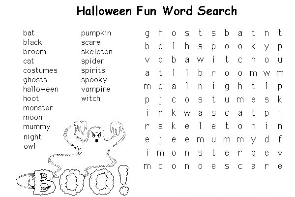 Make a crossword puzzle printable â photoalt make a wordsearch puzzle for free kids page ideas halloween word search halloween worksheets halloween words