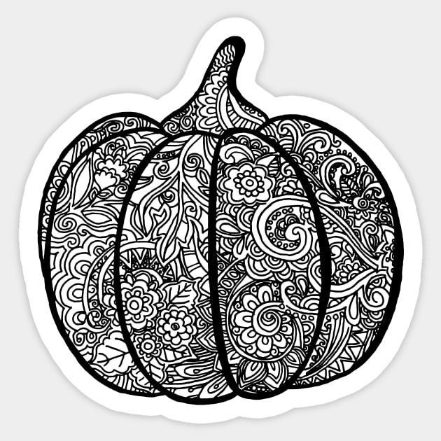 Pumpkin zentangle