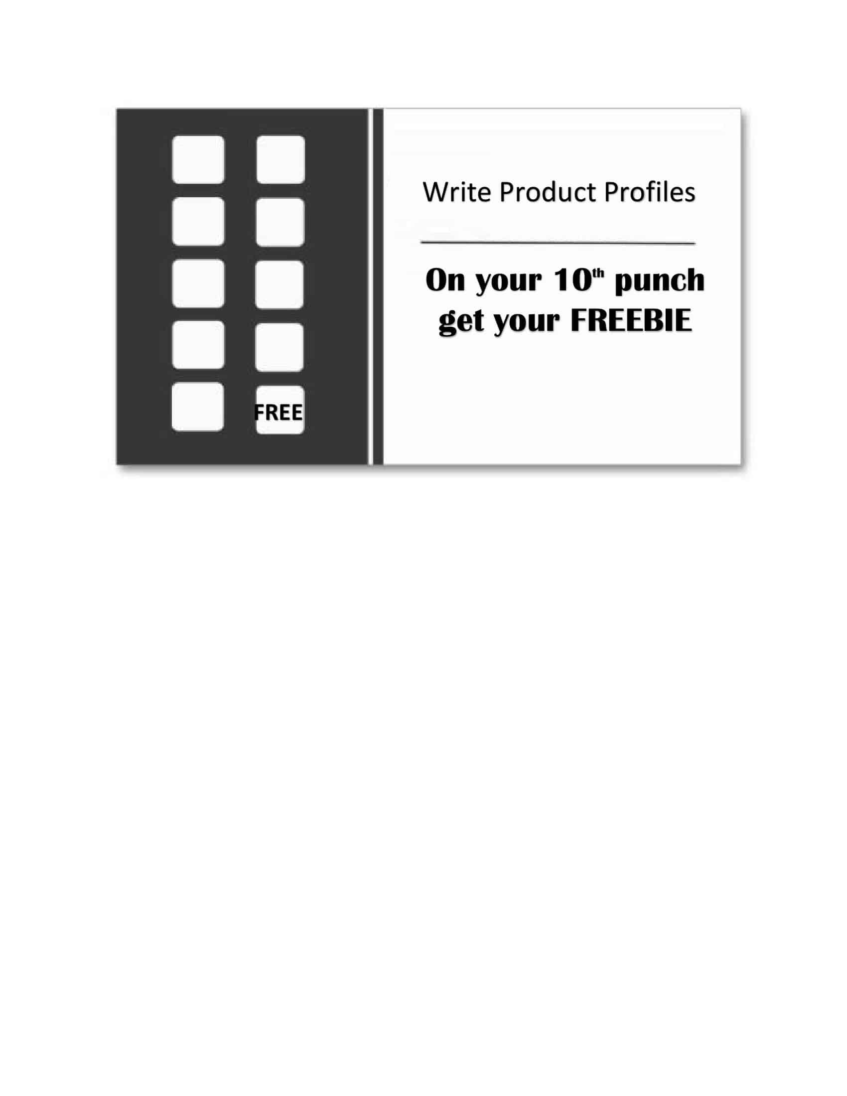 Free printable punch card templates pdf word