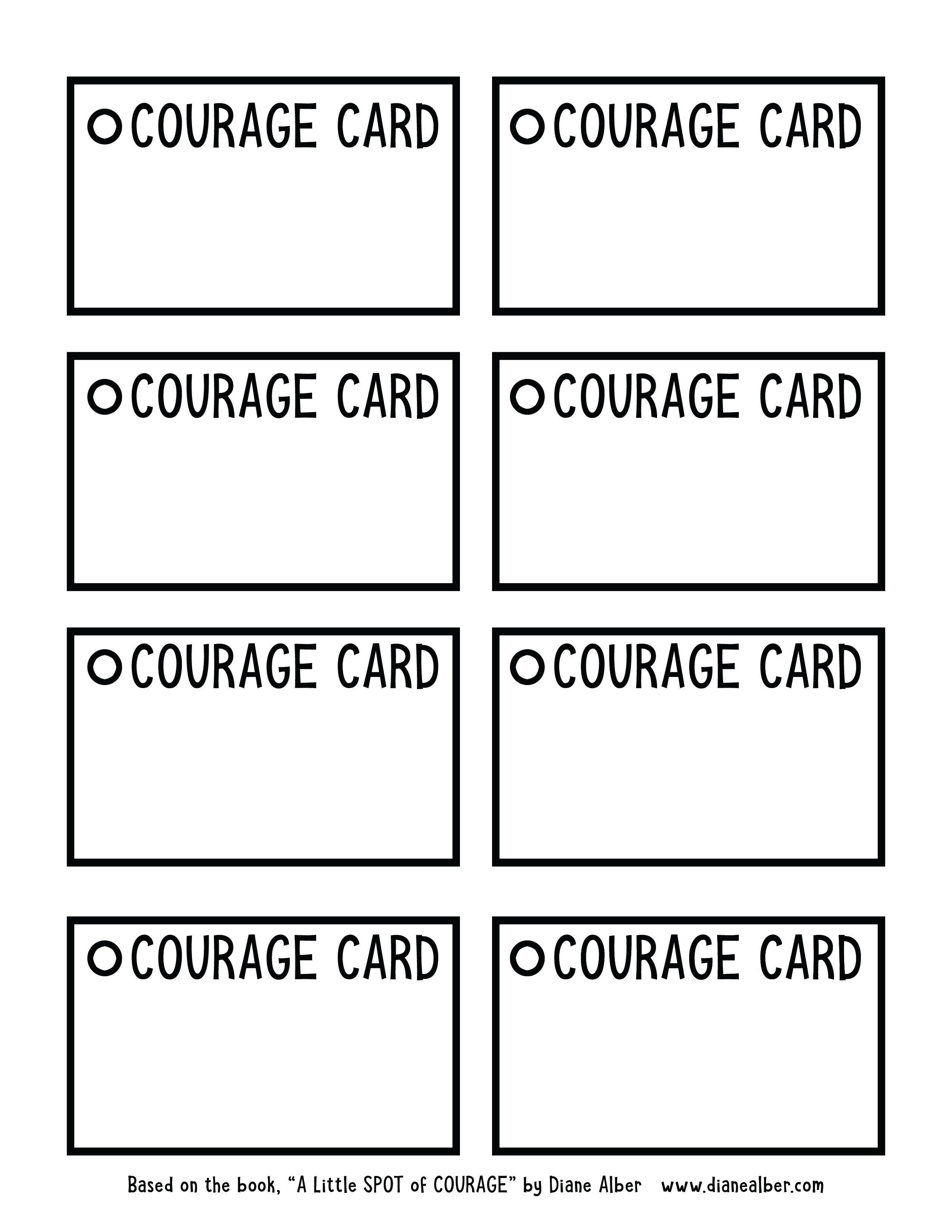 Courage cards