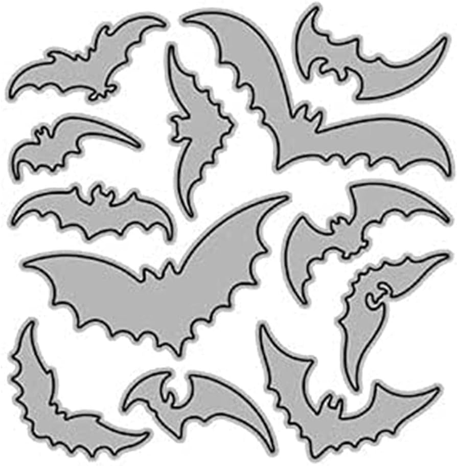 Halloween bat metal cutting dies template scrapbooking greeting stencils custom punch embossing zi craft cards mould home kitchen