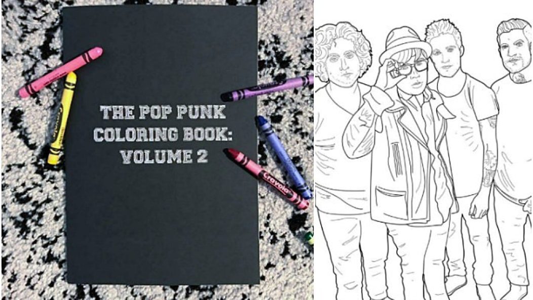 Here the twenty one pilots fall out boy all time low coloring book pages youve always wanted