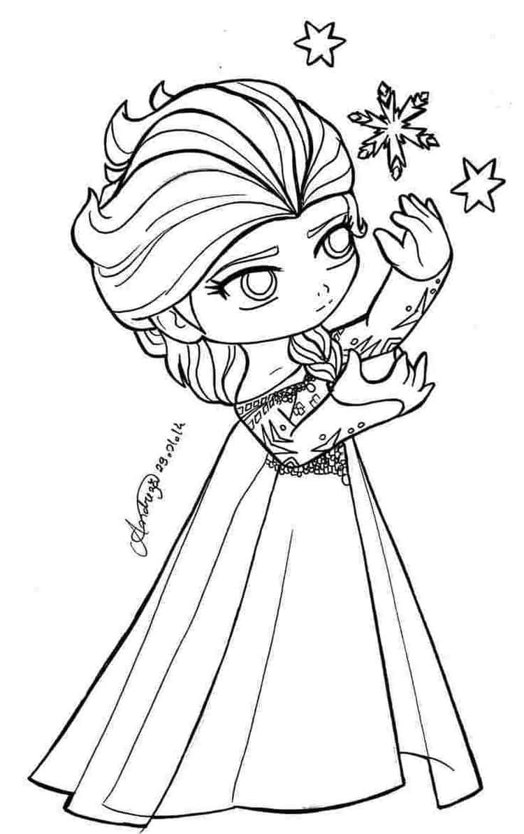 Free elsa coloring pages printable