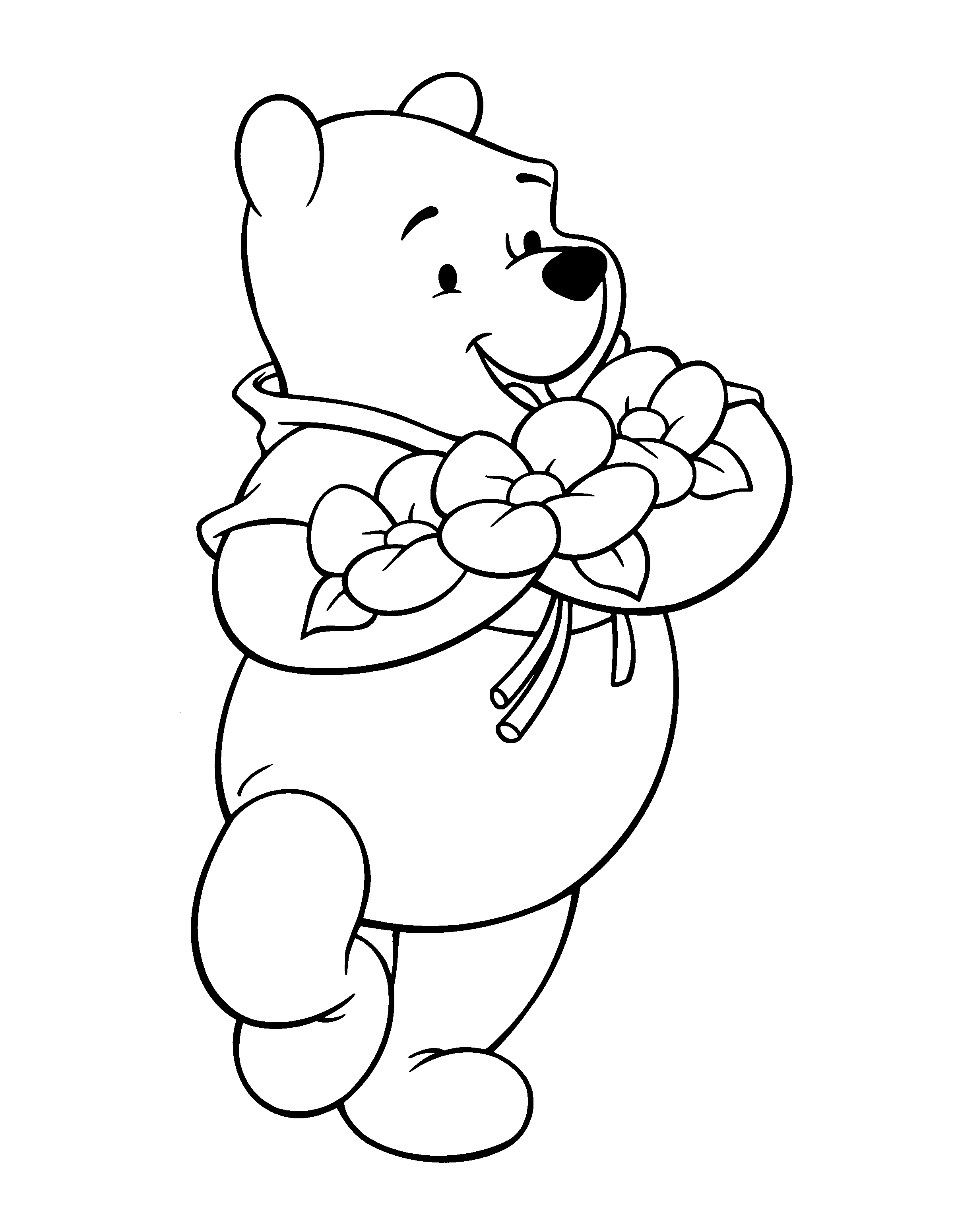 Coloring pages free pooh bear coloring pages