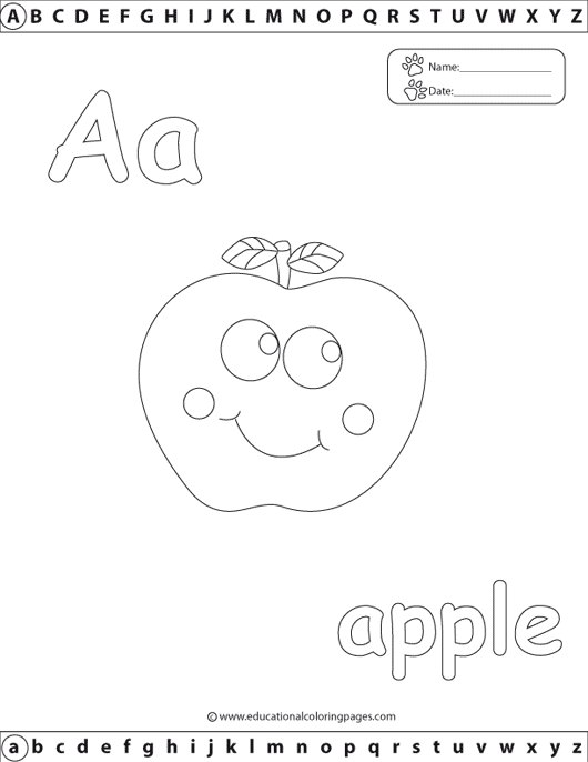 Abc coloring pages