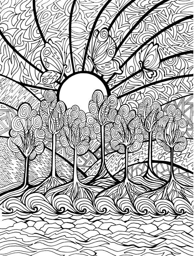 Dreamscapes coloring book pages dover coloring pages adult coloring pages coloring books