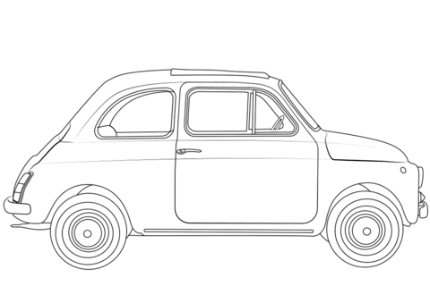 Fiat coloring page free printable coloring pages