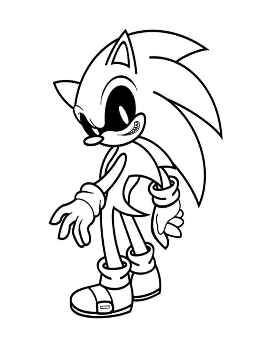 Sonic exe coloring pages