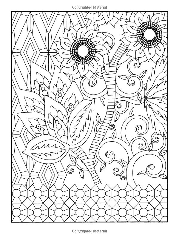 Dover coloring book garden party