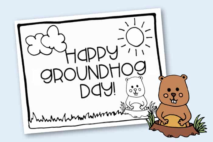 Fun groundhog day worksheets