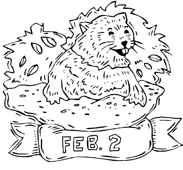 Groundhog day coloring page will punxsutawney phil see his shadow well find out on groundhog day check out these great ground hog pictures to color for groundhog day groundhog day coloring pictures