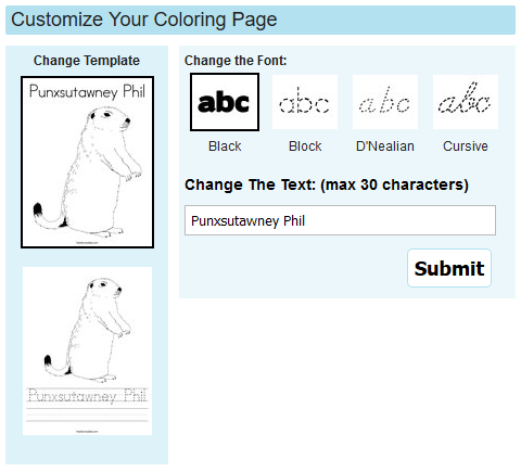 Activities for groundhog day at internet classrooms