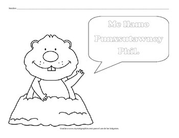 Groundhog day coloring pages