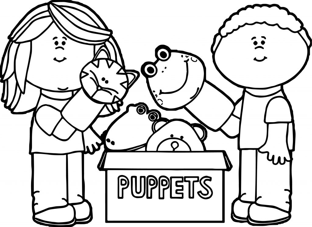 Puppet coloring pages