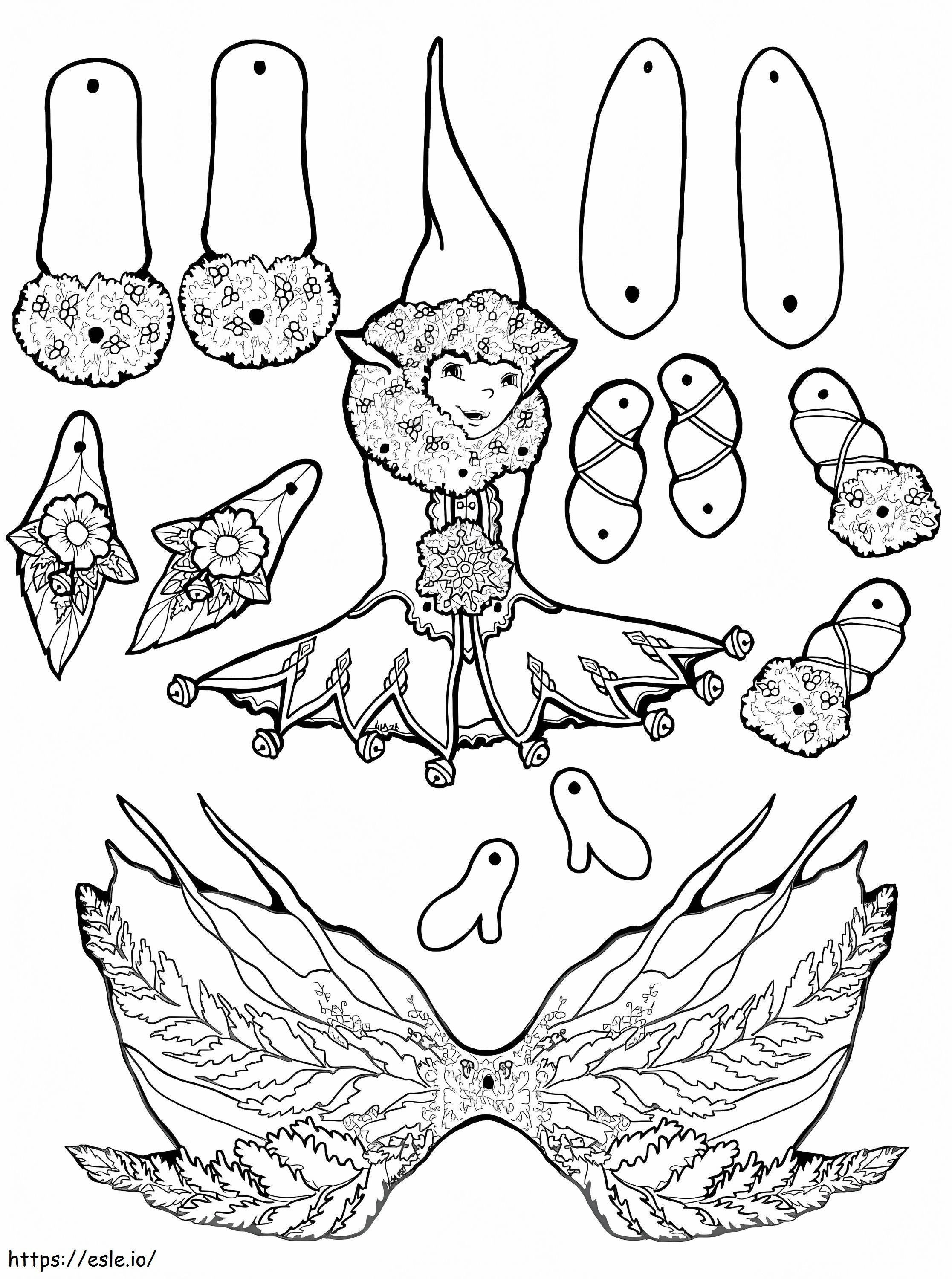 Printable puppet coloring page