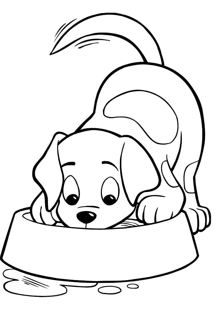 Puppy coloring pages