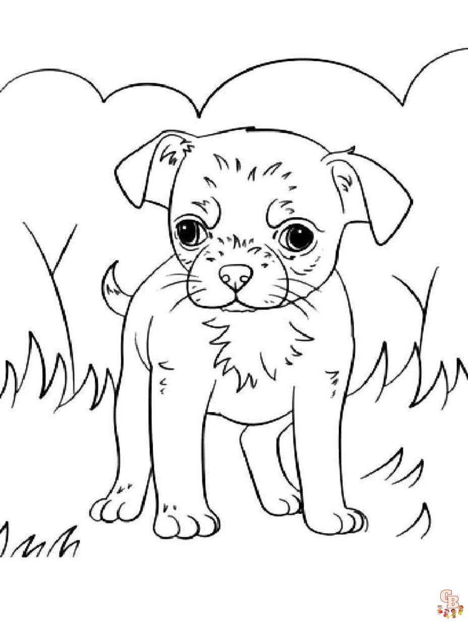 Puppy coloring pages