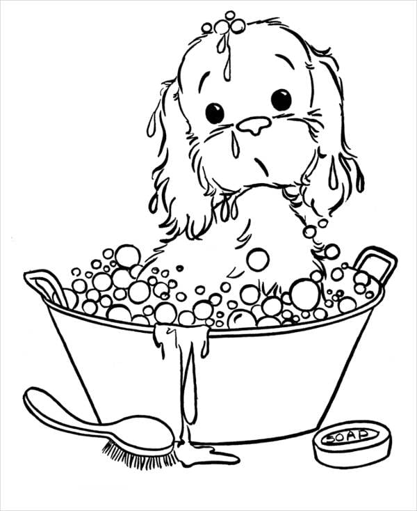 Puppy coloring pages