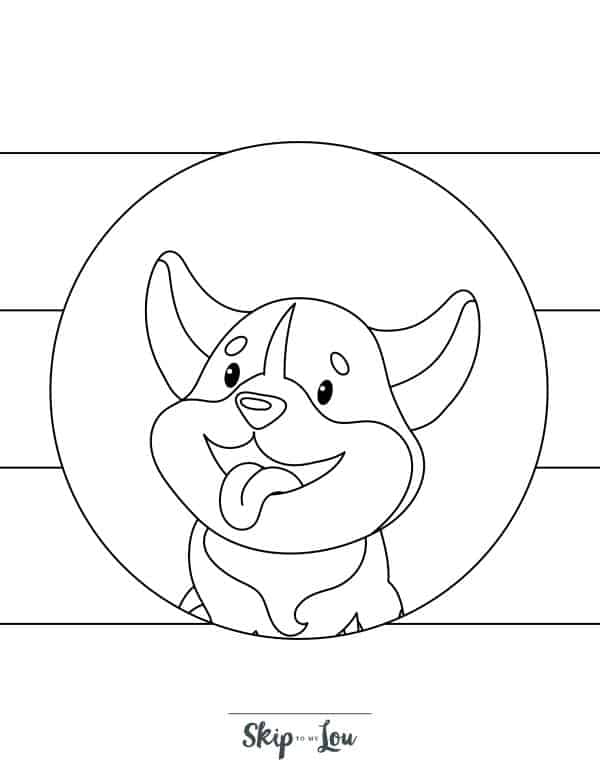 Printable puppy coloring pages for kids skip to my lou