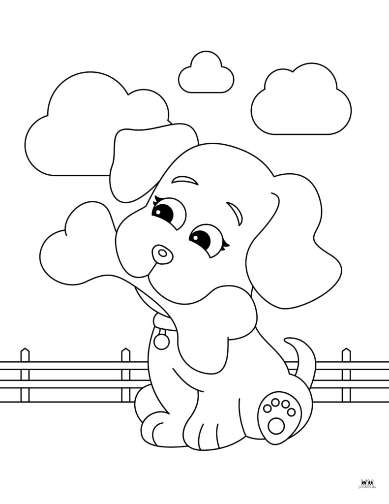 Puppy coloring pages