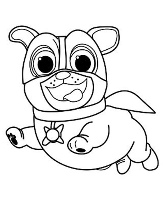 Free easy to print puppy dog pals coloring pages