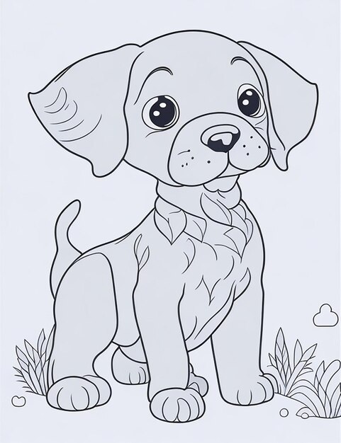 Page puppy coloring pages print images