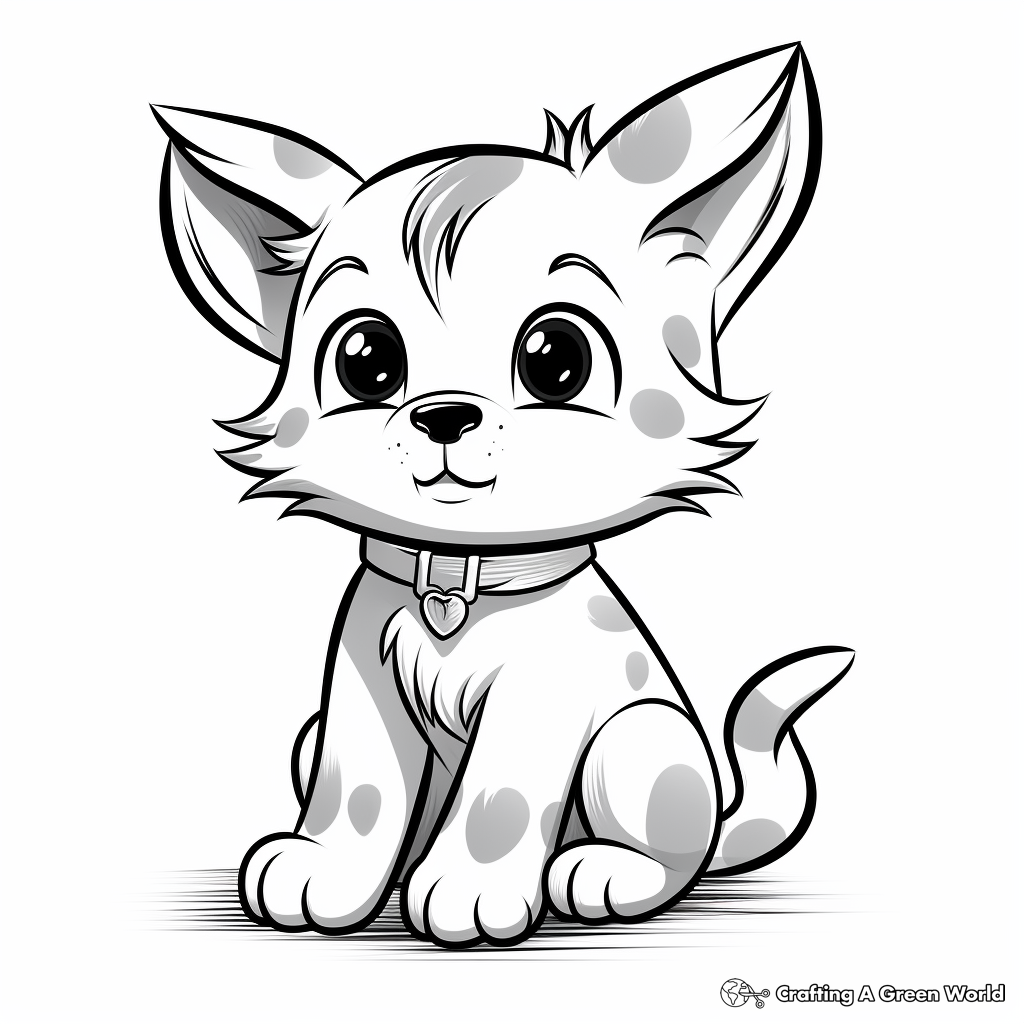 Dog and cat coloring pages