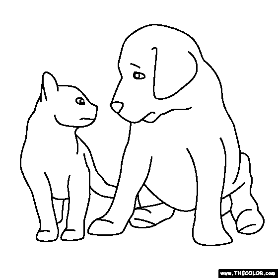 Pets online coloring pages