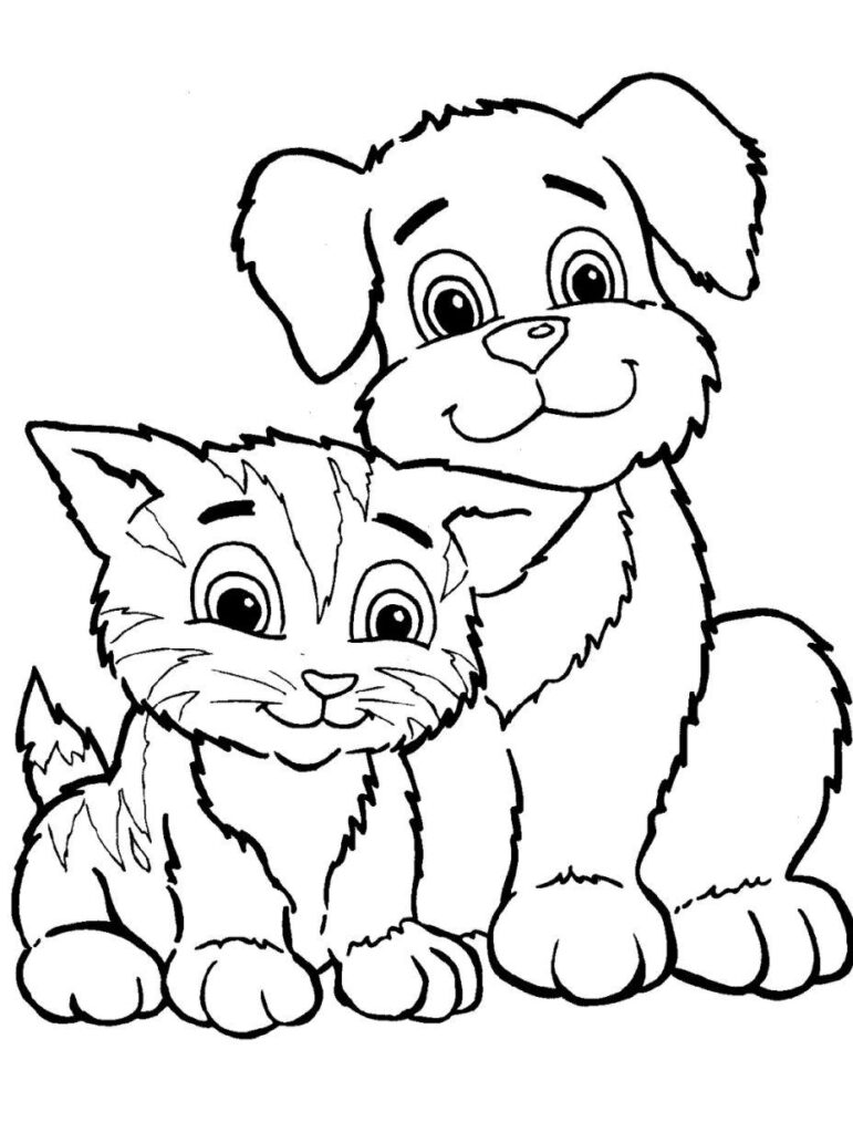 Free printable dog coloring pages for kids