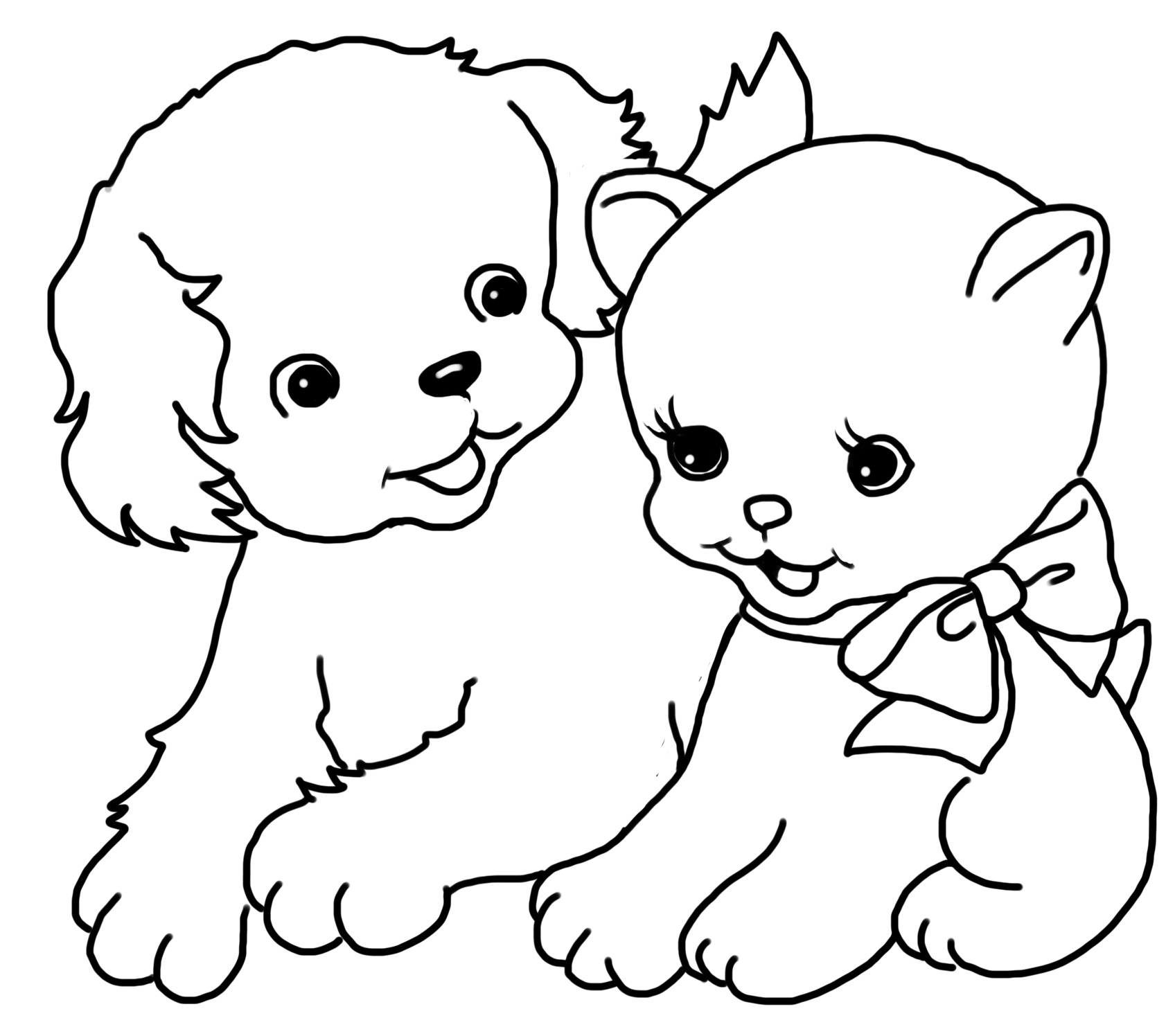 Cat coloring pages