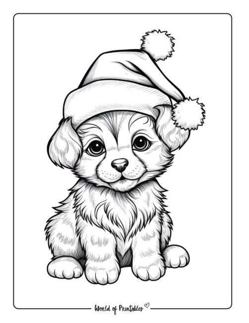 Puppy coloring pages