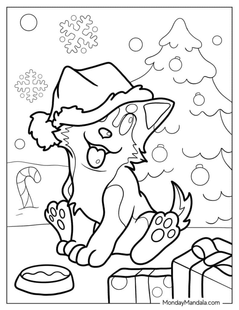 Puppy coloring pages free pdf printables