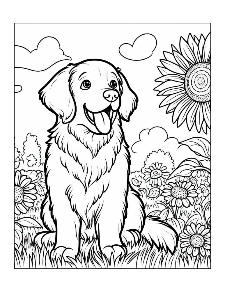 Free puppy coloring pages for kids