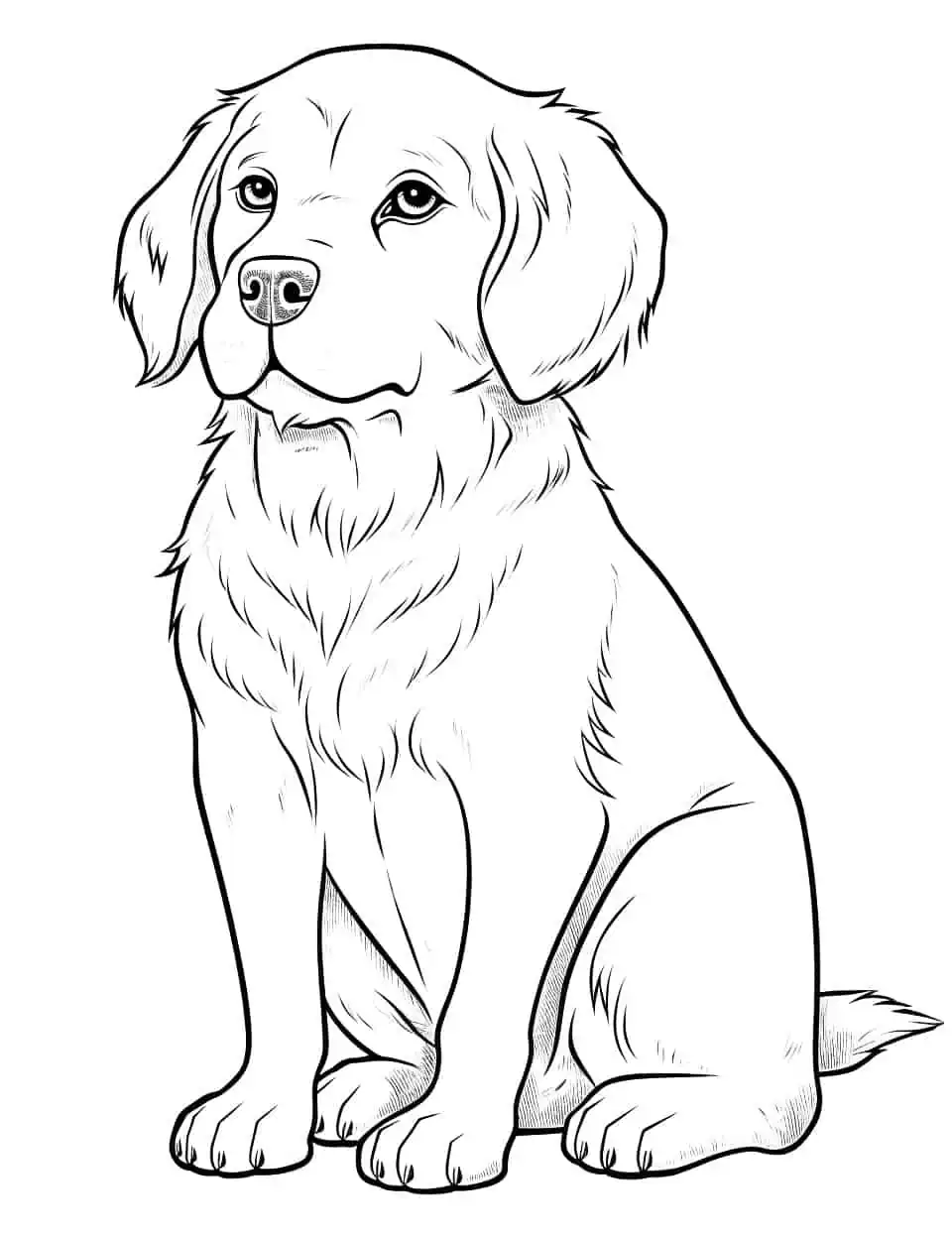 Dog coloring pages free printable sheets