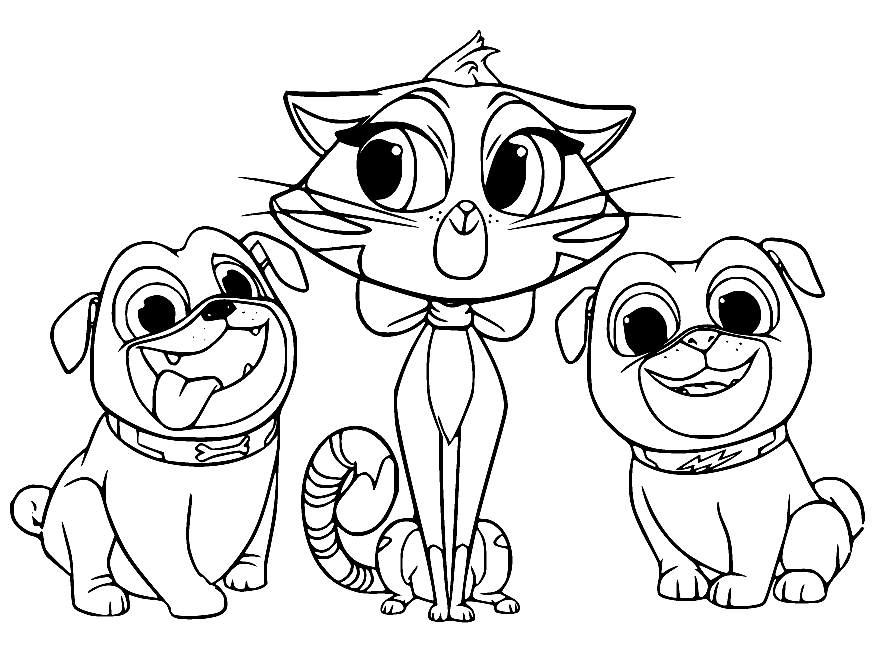 Puppy dog pals coloring pages printable for free download