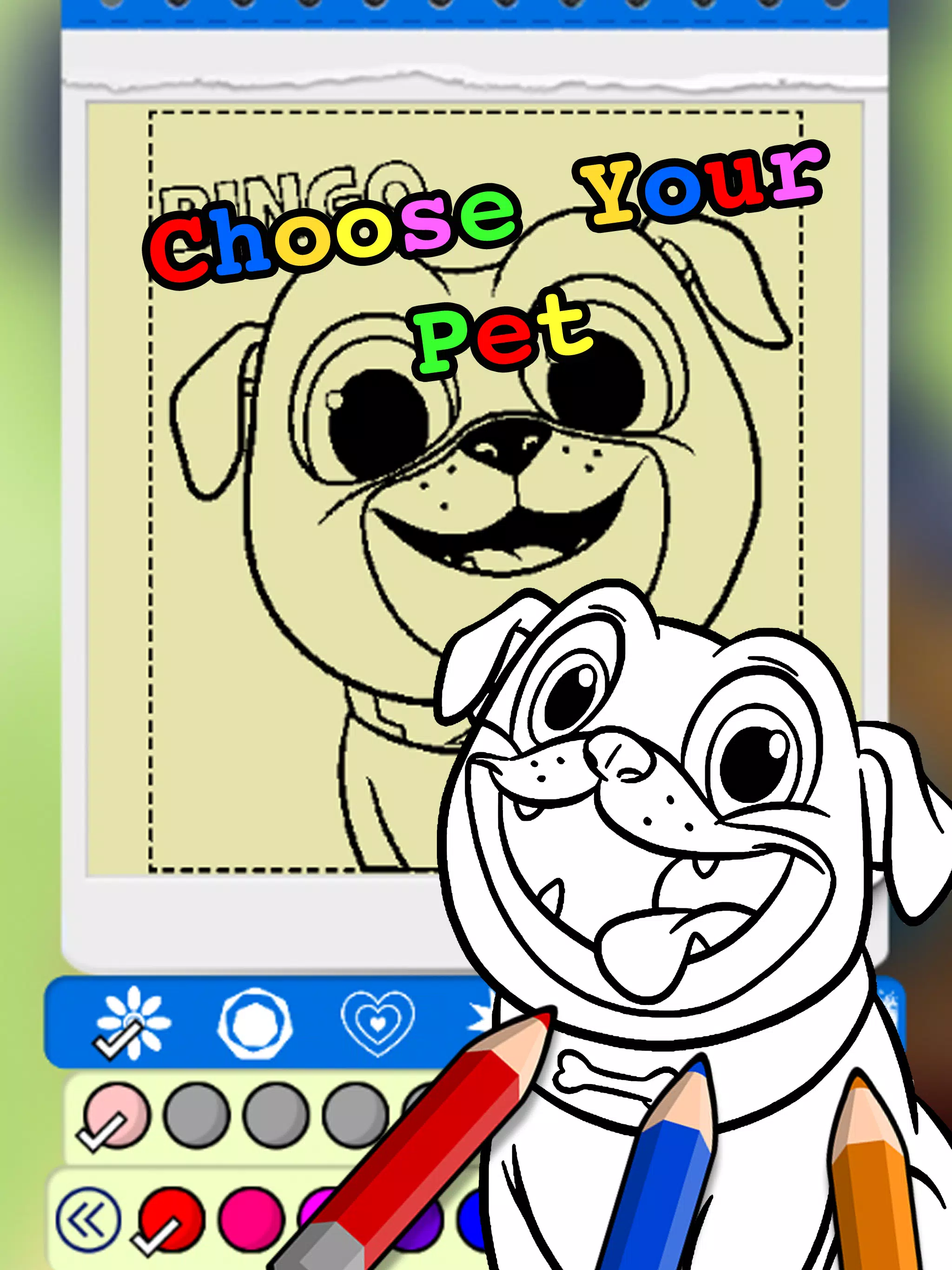 Puppy dog pals coloring book apk for android download