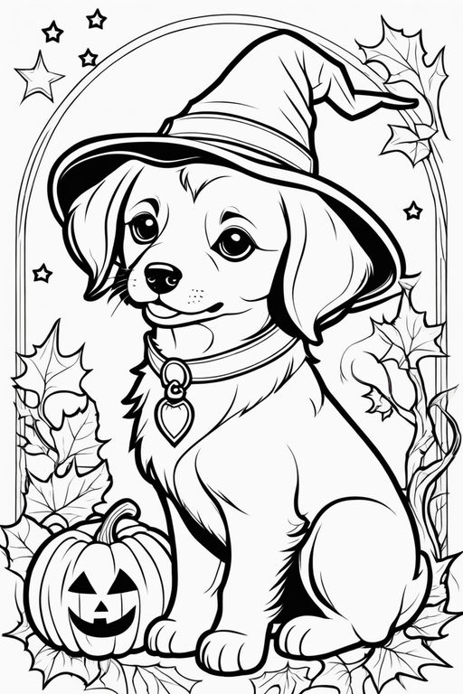 Cute halloween coloring pages